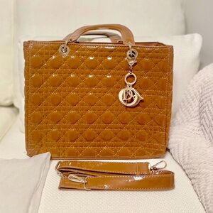 Brand New Quilted Patent Leather Bag